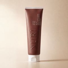 NURI SATIN, masque discipline, tube rose poudré