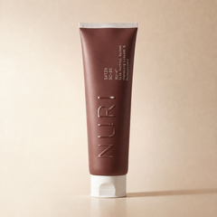NURI SATIN, shampoing discipline, tube rose poudré