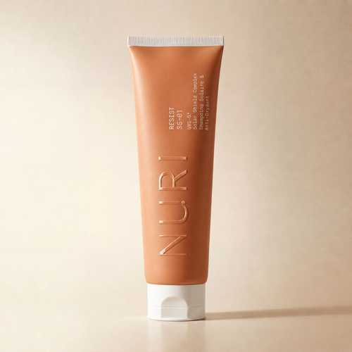 NURI RESIST, shampoing été, tube abricot terracotta
